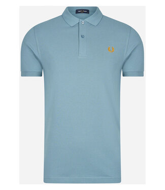 Fred Perry Twin Tipped polo blauw met goud logo