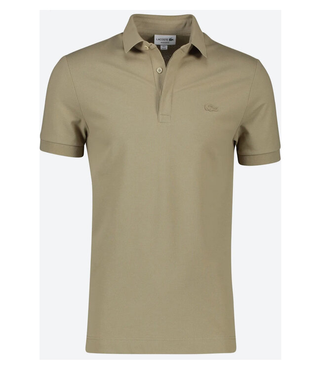Lacoste PH5522 00 CB8 LION Lacoste regular fit beige bruin polo beige bruin krokodil