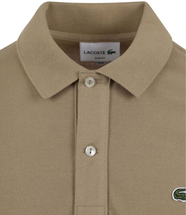 Lacoste 2023 PH4012 11 CB8 slim fit beige bruin polo groen krokodil