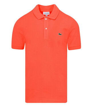 Lacoste slim fit oranje rood polo groen krokodil