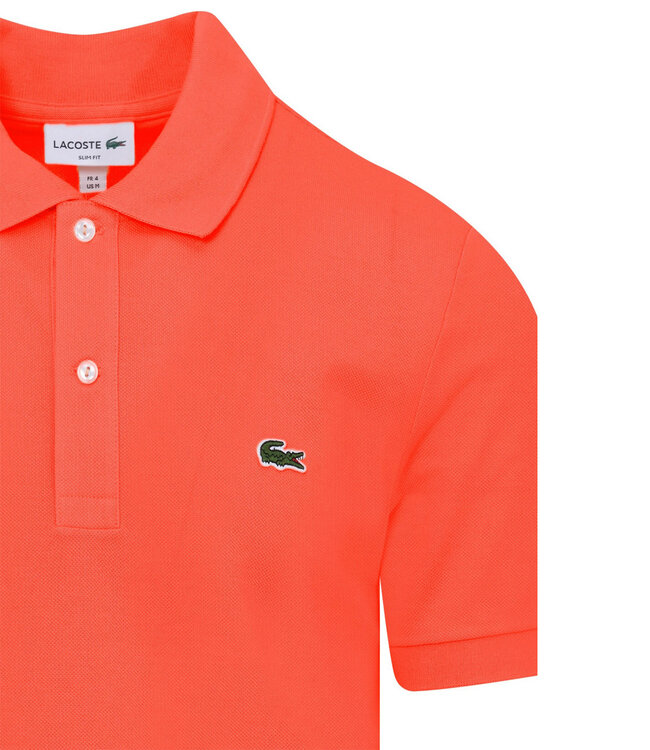 Lacoste 2023 PH4012 11 02K slim fit oranje rood polo groen krokodil