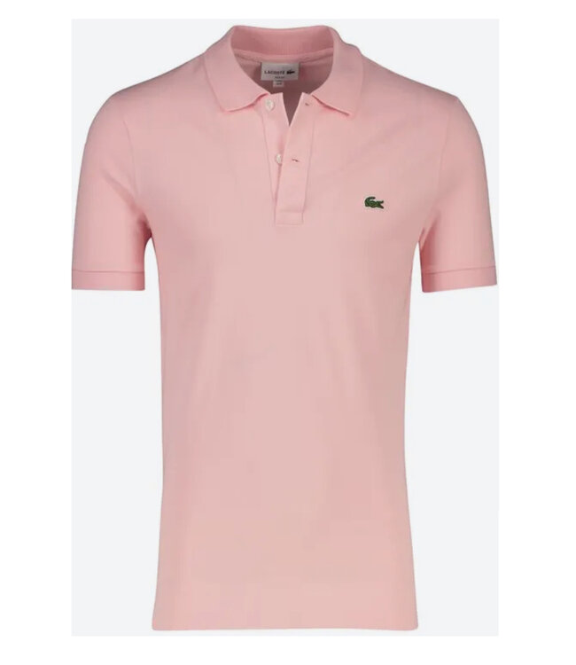Lacoste 2023 PH4012 11 KF9 slim fit roze polo groen krokodil
