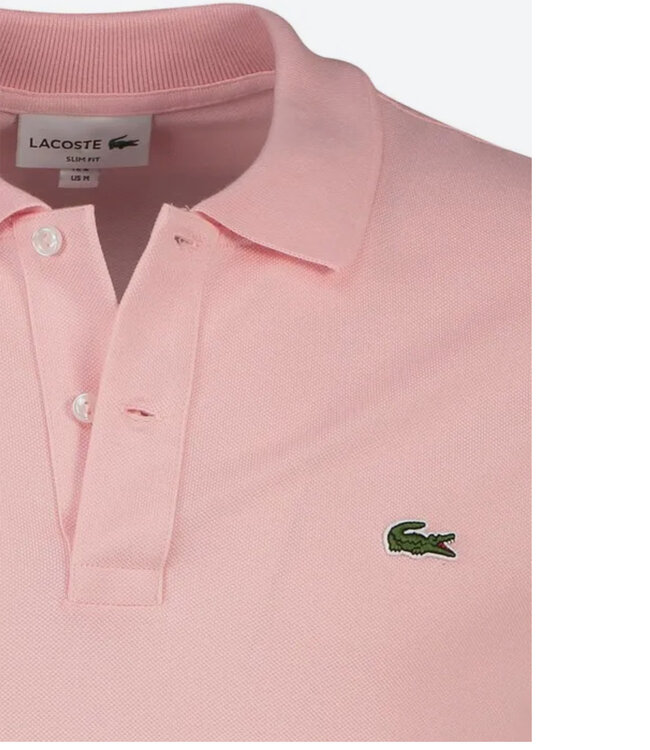 Lacoste 2023 PH4012 11 KF9 slim fit roze polo groen krokodil