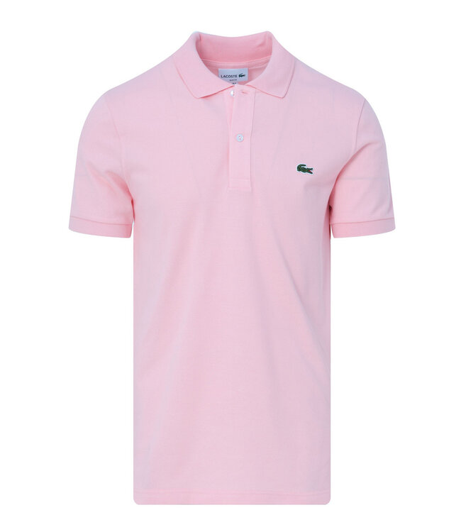 Lacoste PH4012 11 T03 slim fit lichtroze polo groen krokodil