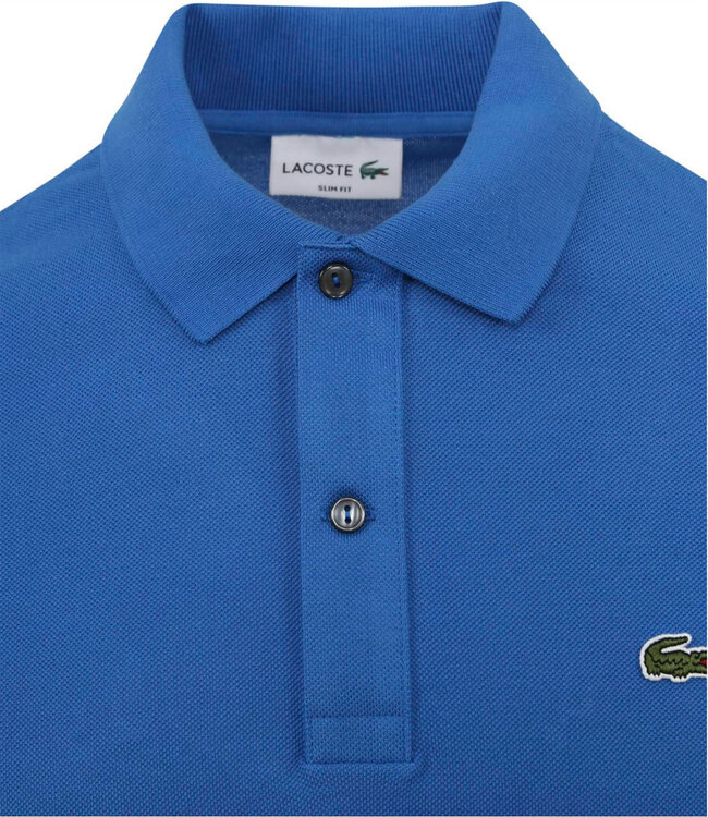 Lacoste 2023 PH4012 11 KXB slim fit kobaltblauw polo groen krokodil