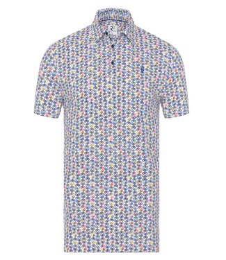 R2 Amsterdam polo zomer kleur print