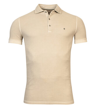 Thomas Maine polo beige kit 1knoops cut away