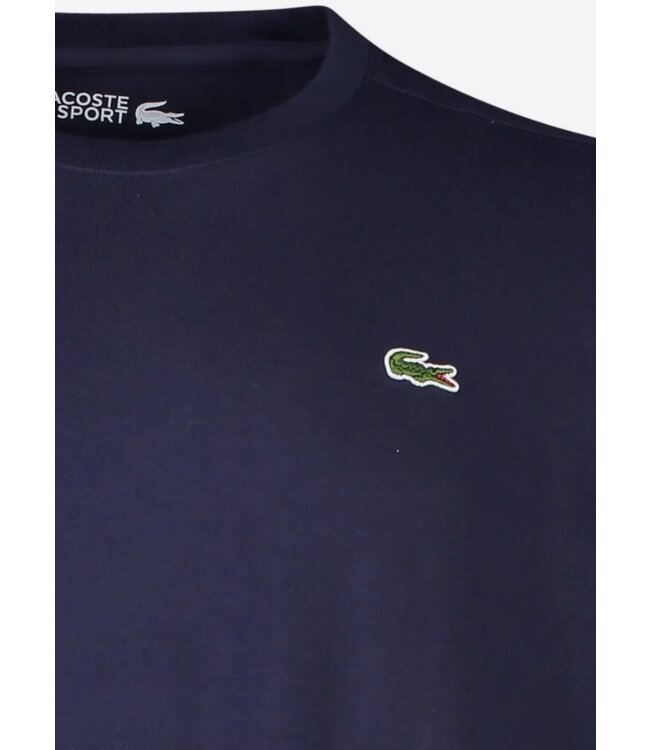 Lacoste TH6709 00 166 regular fit donkerblauw heren t-shirt ronde hals