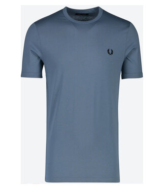 Fred Perry Ringer t-shirt ronde hals blauw grijs