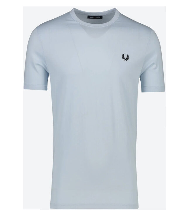 Fred Perry M3519 R30 Ringer t-shirt ronde hals lichtblauw light ice