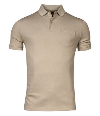 Baileys polo dark beige borstzak