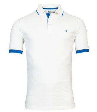 Baileys polo wit katoen stretch