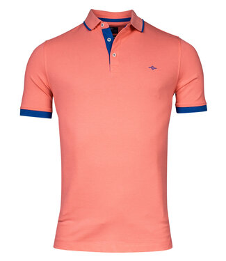 Baileys polo koraal roze katoen stretch