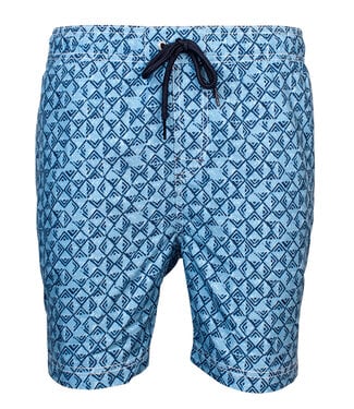 Baileys heren zwembroek aqua blauw grafische print