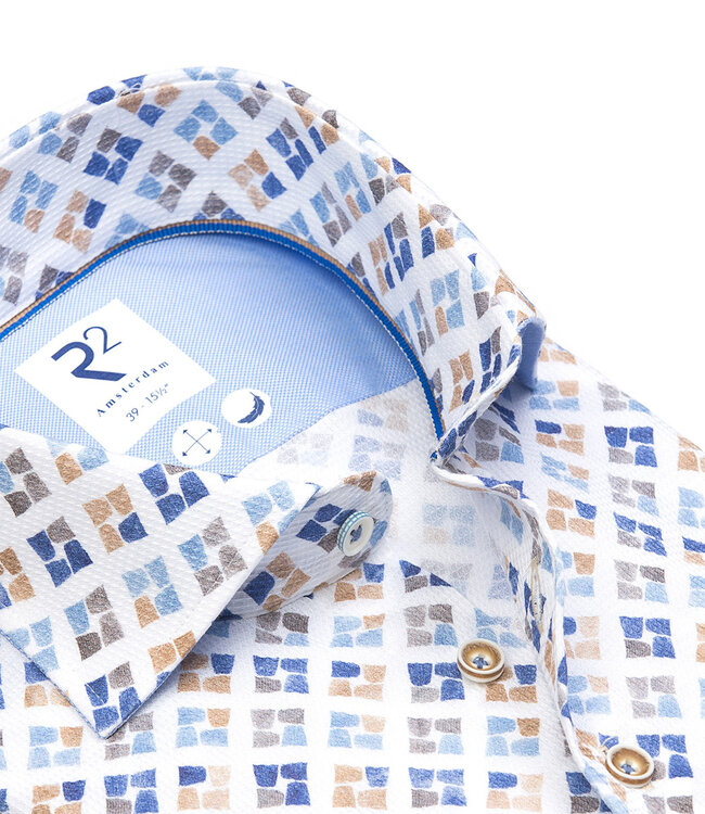 120.WSP.029 overhemd wit bruin blauw grafische print