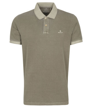 Gant olijfgroen utility green heren polo korte mouw