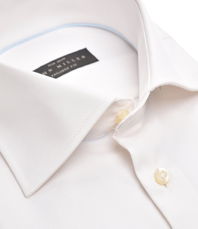 John Miller 533381 930 John Miller ecru heren strijkvrij overhemd dubbele manchet