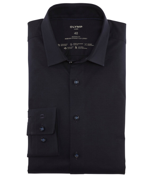 Olymp 1202 69 18 donkerblauw dynamic flex jersey mouwlengte 7