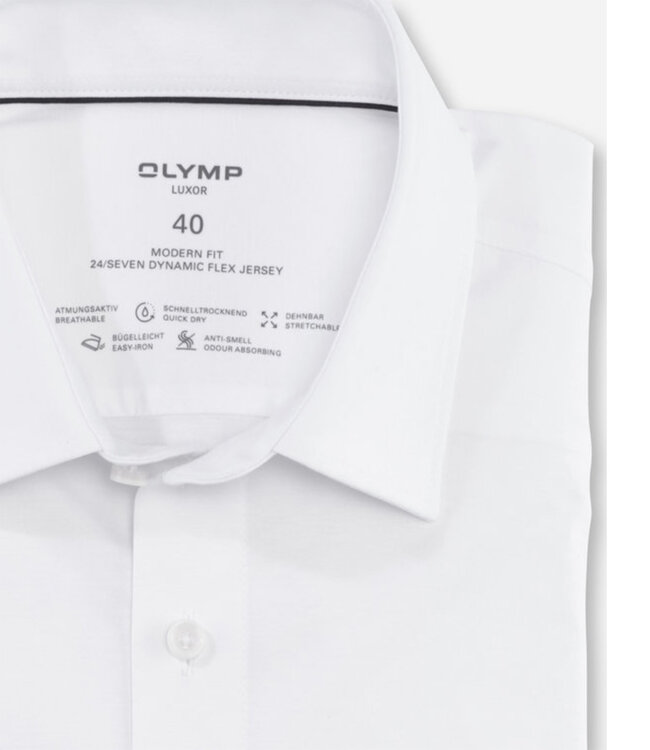Olymp 1202 64 00 olymp overhemd wit dynamic flex jersey 24 7 seven