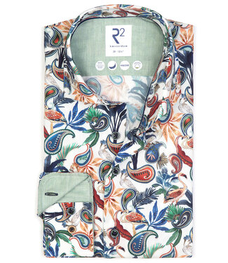overhemd gekleurde paisley print