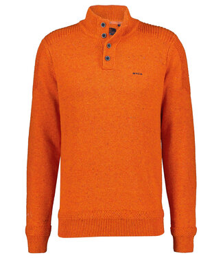 New Zealand Auckland heren zipper brique oranje  met knopen