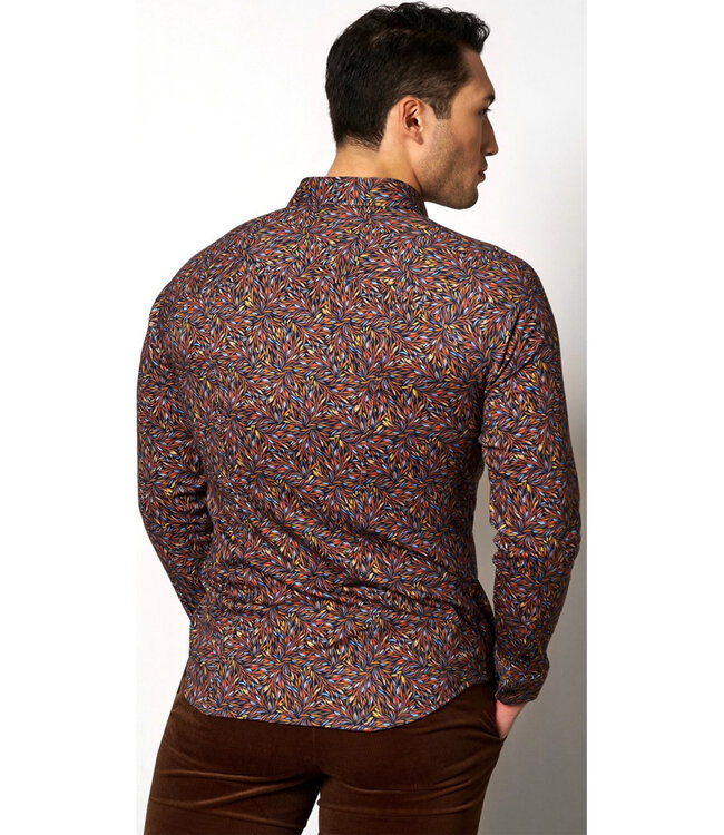 Desoto donkerblauw met gekleurde speciale grafische print