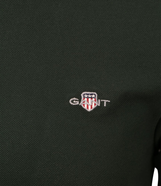 Gant gant heren polo donkergroen lange mouw