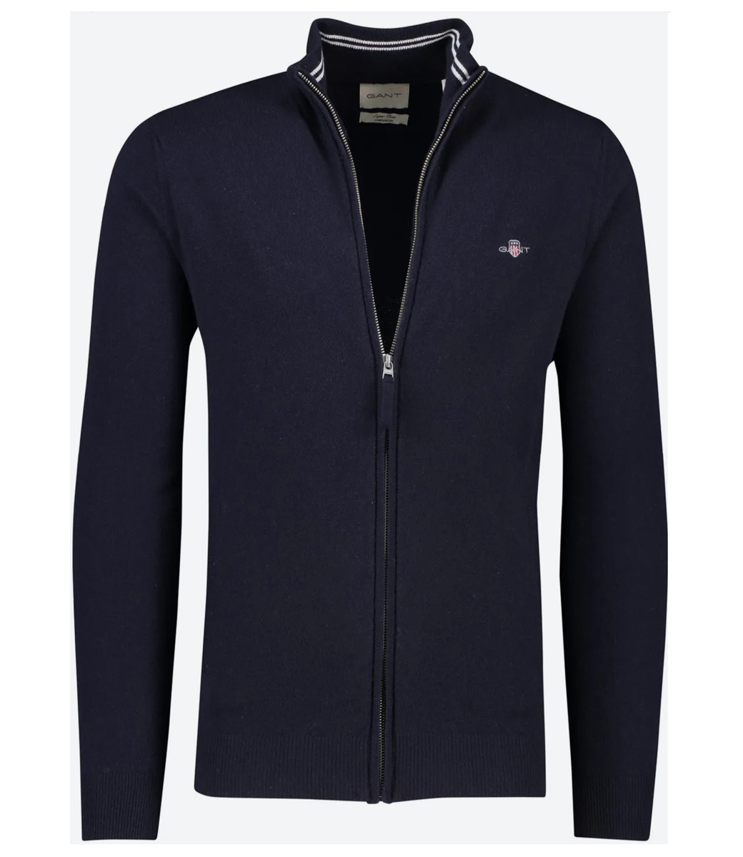 Christian Berg Men Gebreide pullover van lamswol in donkerbruin online