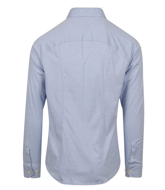 Jersey shirt raglan mouwinzet 97028-3 502 light blue lichtblauw pique wide spread kent heren jersey overhemd