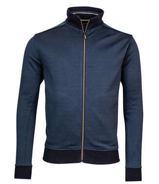 heren vest donkerblauw blauw structuur