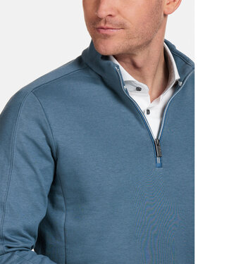 Thomas Maine heren blauw blue sweater met ritsje