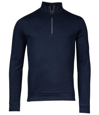 Thomas Maine heren donkerblauw navy sweater met ritsje