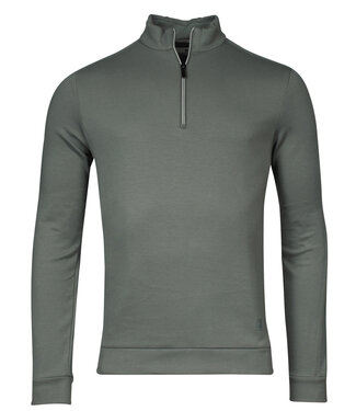 Thomas Maine heren donkergroen sweater met ritsje