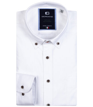 Giordano Regular Fit heren overhemd wit oxford