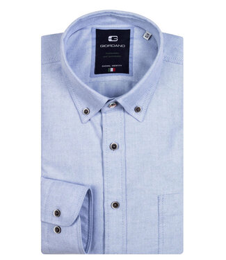 Giordano Regular Fit heren overhemd lichtblauw oxford