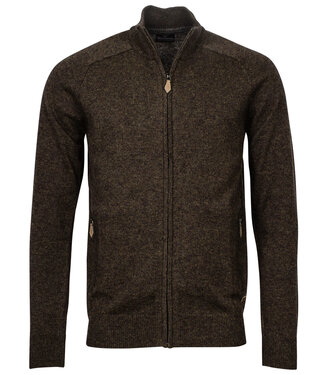 heren vest donkerbruin lamswol