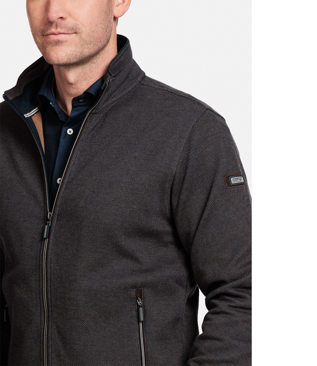 Allthemen Heren vest casual opstaande kraag gebreide trui