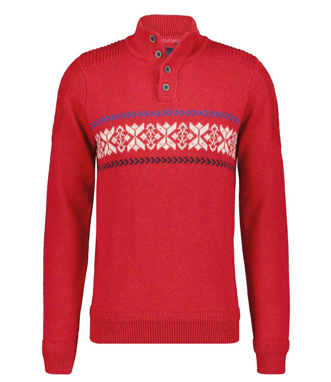 New Zealand Auckland Ngatu 23HN403 1506 carmine red heren zipper met ritsje