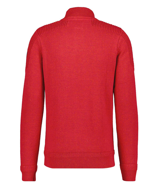 New Zealand Auckland Ngatu 23HN403 1506 carmine red heren zipper met ritsje