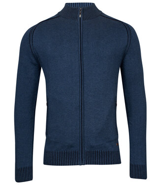 Baileys heren vest donker jeans blauw ritsen