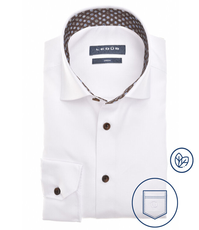 0142150 heren wit overhemd modern fit mouwlengte 5