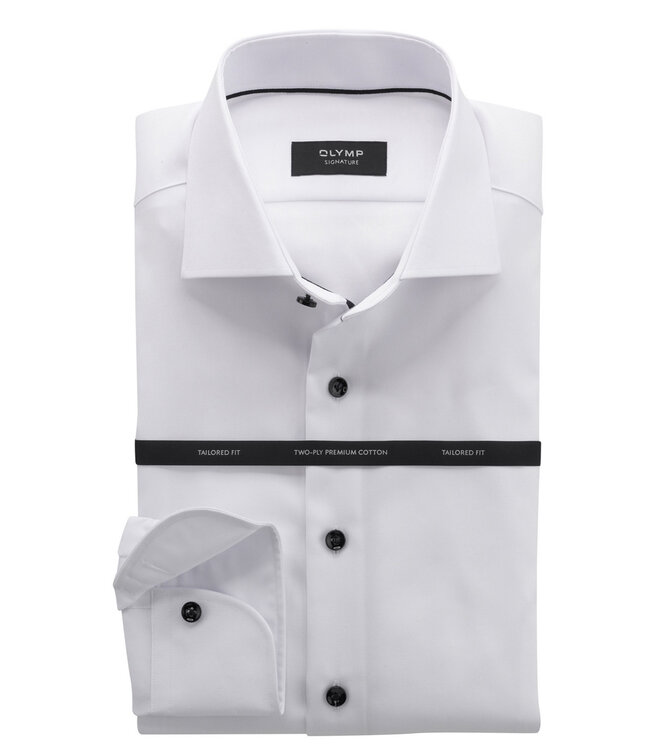 Olymp signature strijkvrij overhemd wit