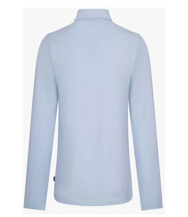 Cavallaro 116241006 heren Marciano polo lange mouw long sleeve lichtblauw katoen stretch