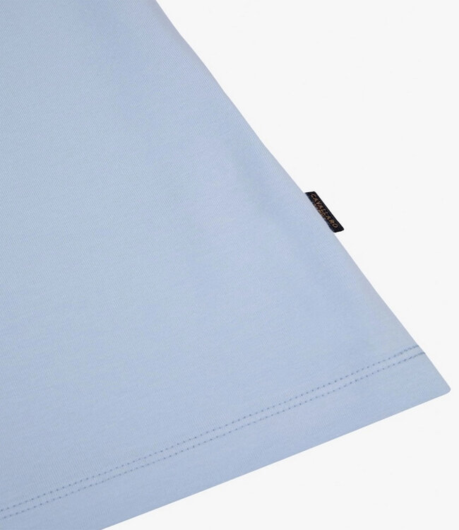 Cavallaro 116241006 heren Marciano polo lange mouw long sleeve lichtblauw katoen stretch