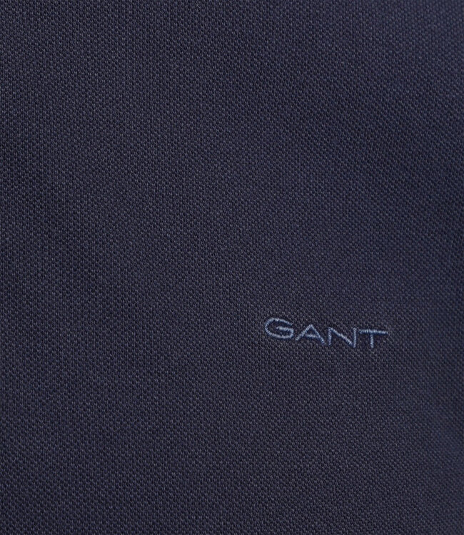 Gant 2043005-423 donkerblauw gewassen heren polo korte mouw