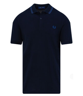 Fred Perry Twin Tipped polo zwart met blauw logo