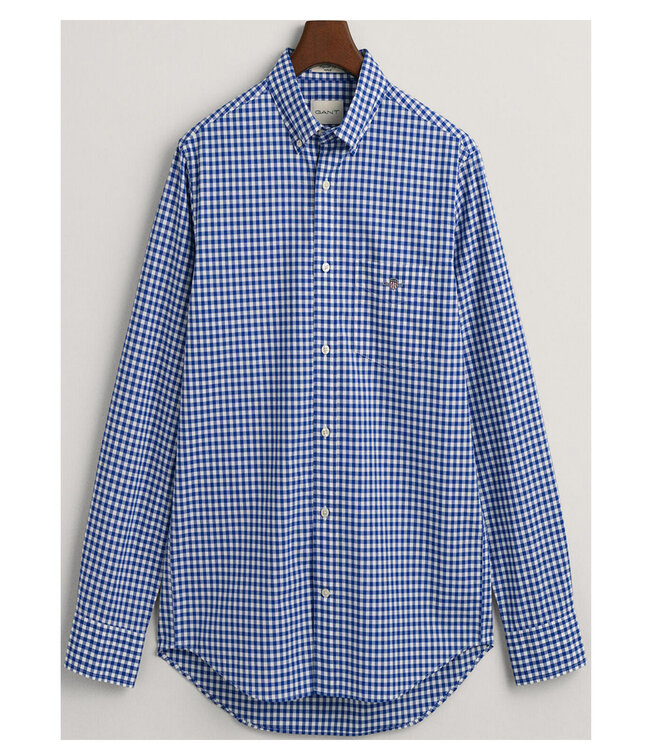 Gant 3000120-436 heren overhemd blauw-wit ruitje button down