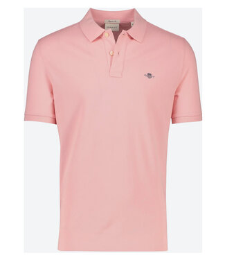 Gant roze heren polo korte mouw  regular fit