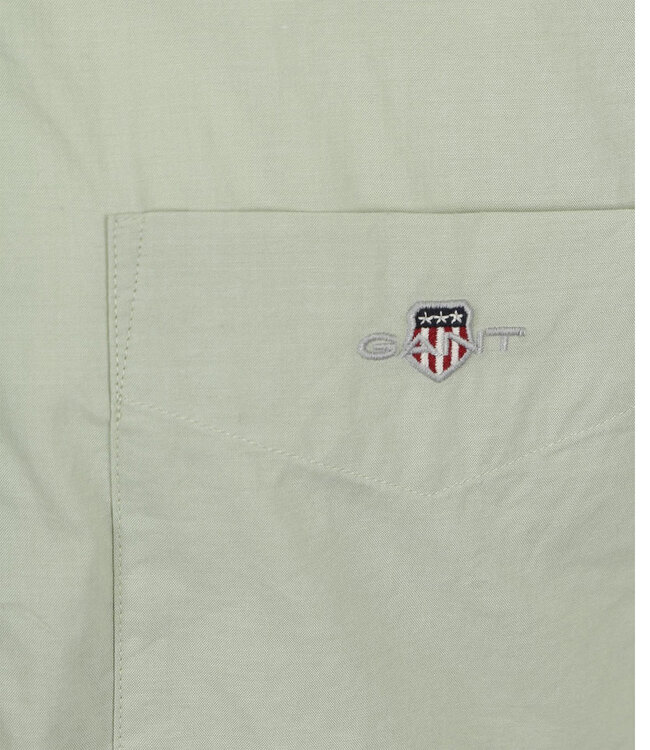 Gant 3000100-345 Gant heren overhemd olijfgroen poplin 1knoops button down