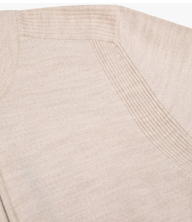 Cavallaro Palio heren beige kit zipper trui  met ritsje